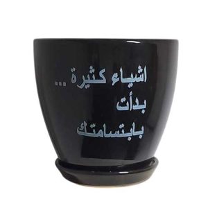 قوارة اسود ارتفاع 16سم